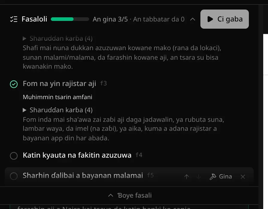 Tsarin da sababbin fasaloli biyu da ba a yi ba a ƙasa, katin kyauta na fakitin azuzuwa da sharhin ɗalibai a bayanan malamai, An gina 3/5, maɓallin Ci gaba a sandar, da kibiyoyi, Gina da maɓallin cirewa kusa da fasali na ƙarshe